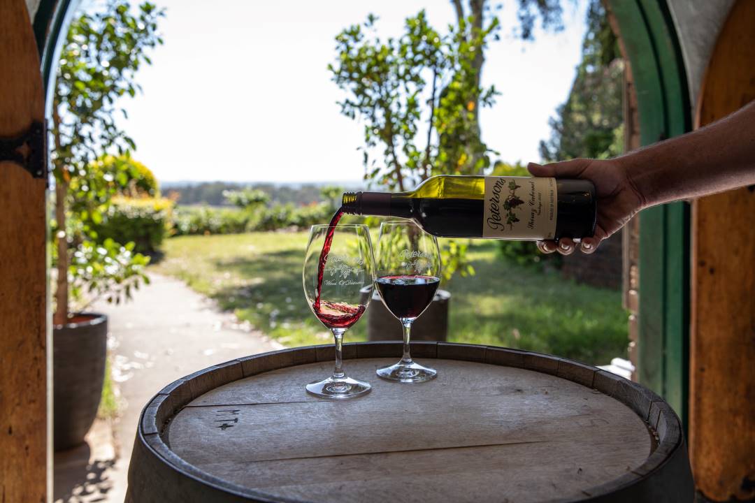 Petersons Wines Glass Pour Petersons Wines Glass Pour